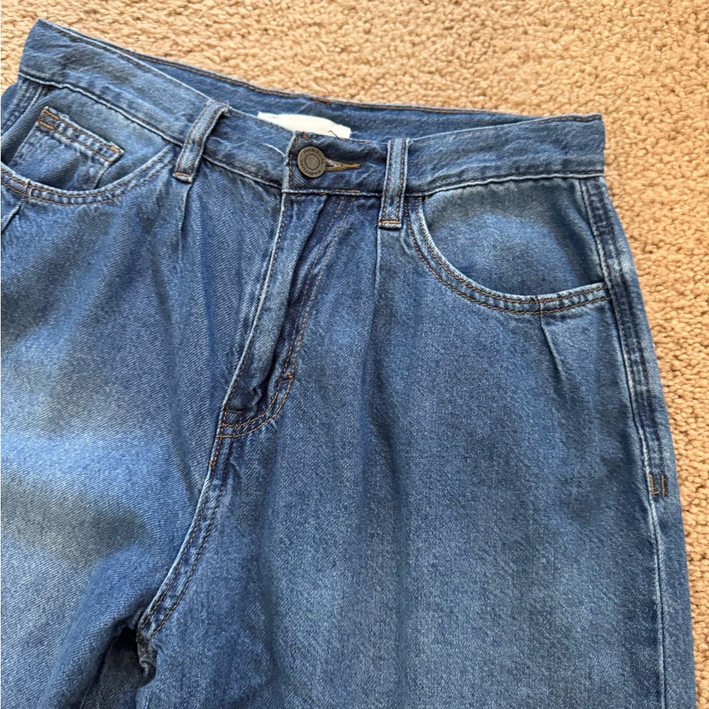 HABITUAL Wide Leg High Rise Cropped Trouser Jeans